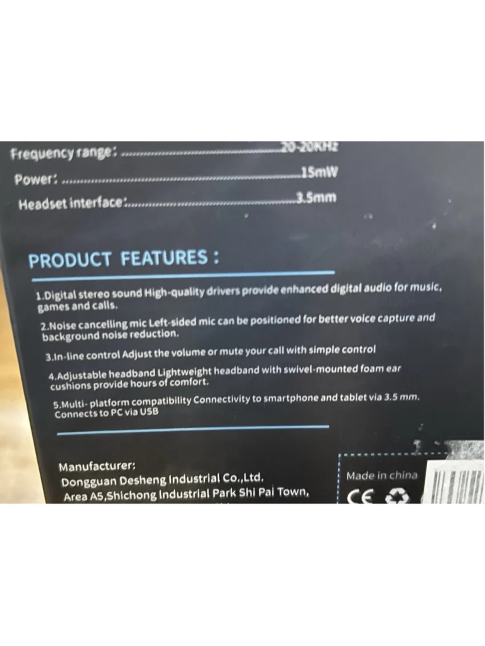 Nubwo Computer Headset HW02 Black Wired